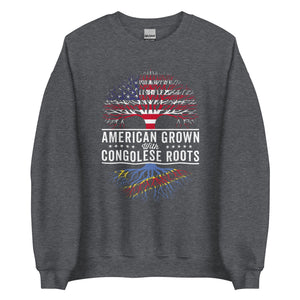 American Grown Congolese Roots Flag Sweatshirt