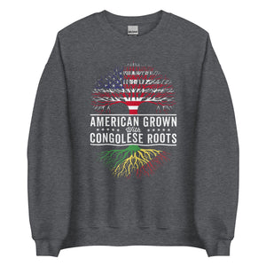 American Grown Congolese Roots Flag Sweatshirt