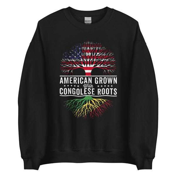 American Grown Congolese Roots Flag Sweatshirt