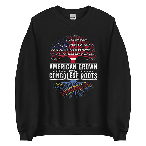 American Grown Congolese Roots Flag Sweatshirt