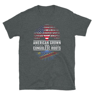 American Grown Congolese Roots Flag T-Shirt