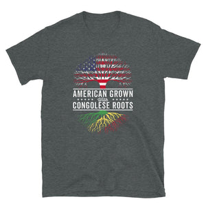 American Grown Congolese Roots Flag T-Shirt