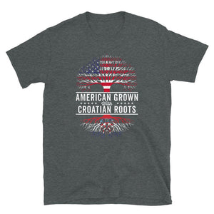 American Grown Croatian Roots Flag T-Shirt