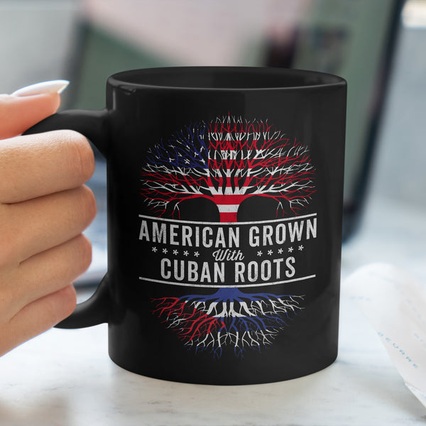 American Grown Cuban Roots Flag Mug