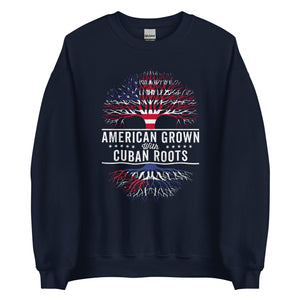 American Grown Cuban Roots Flag Sweatshirt