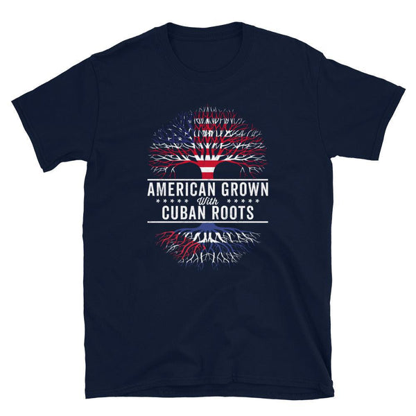 American Grown Cuban Roots Flag T-Shirt