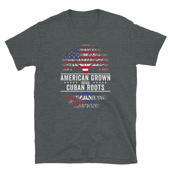 American Grown Cuban Roots Flag T-Shirt