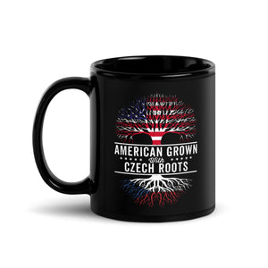 American Grown Czech Roots Flag Mug