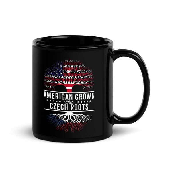 American Grown Czech Roots Flag Mug