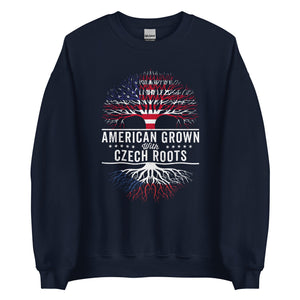 American Grown Czech Roots Flag Sweatshirt