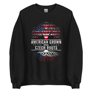 American Grown Czech Roots Flag Sweatshirt
