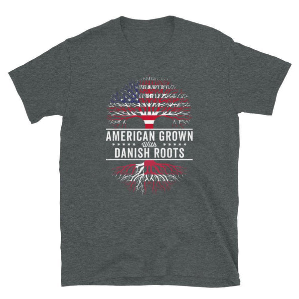 American Grown Danish Flag Roots Flag T-Shirt