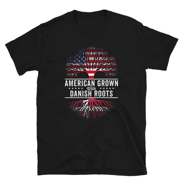 American Grown Danish Flag Roots Flag T-Shirt