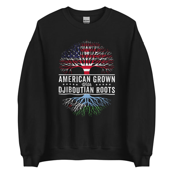 American Grown Djiboutian Roots Flag Sweatshirt