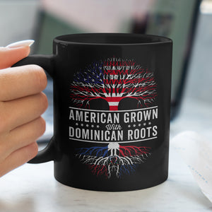 American Grown Dominican Roots Flag Mug