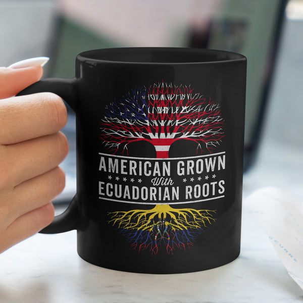 American Grown Ecuadorian Roots Flag Mug