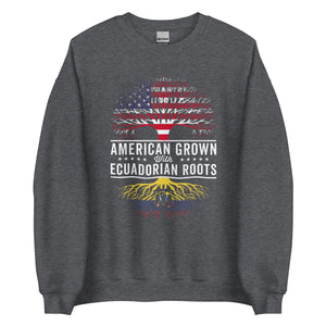 American Grown Ecuadorian Roots Flag Sweatshirt