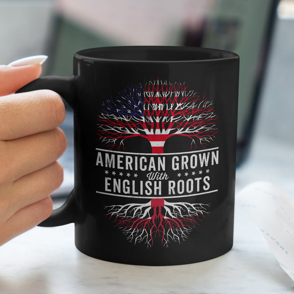 American Grown English Roots Flag Mug