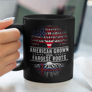American Grown Faroese Roots Flag Mug