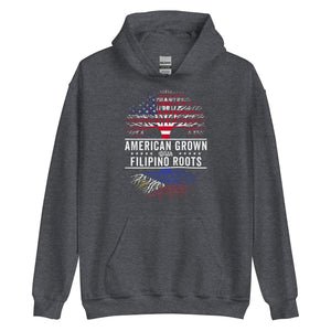 American Grown Filipino Roots Flag Hoodie