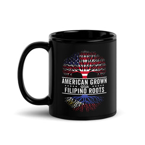 American Grown Filipino Roots Flag Mug