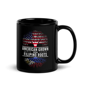 American Grown Filipino Roots Flag Mug