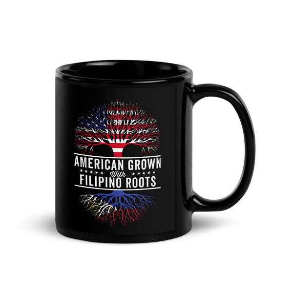 American Grown Filipino Roots Flag Mug