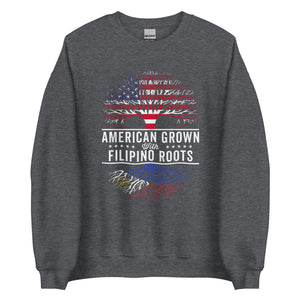 American Grown Filipino Roots Flag Sweatshirt