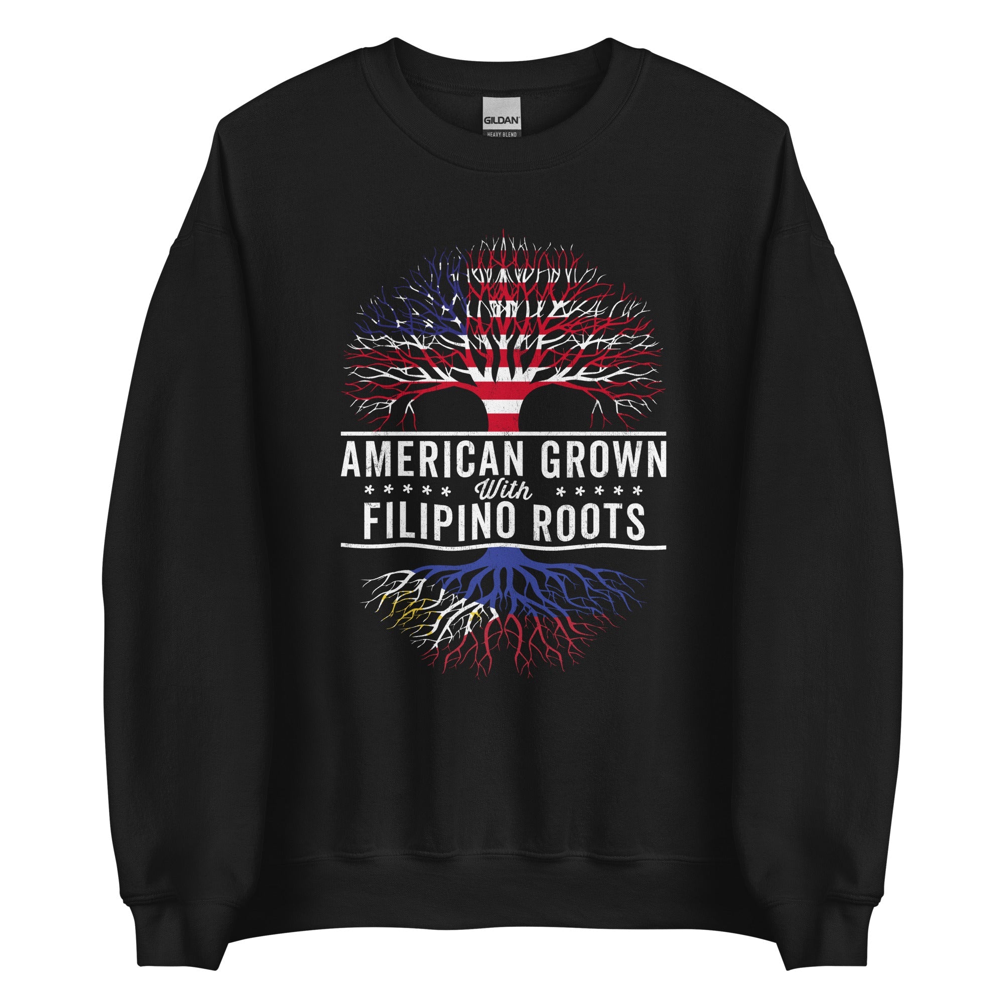 American Grown Filipino Roots Flag Sweatshirt