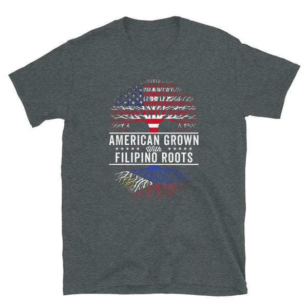 American Grown Filipino Roots Flag T-Shirt