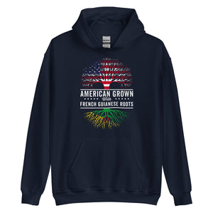 American Grown French Guianese Roots Flag Hoodie