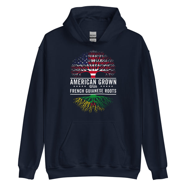 American Grown French Guianese Roots Flag Hoodie