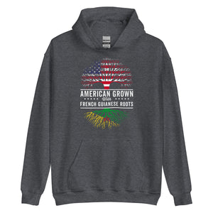 American Grown French Guianese Roots Flag Hoodie