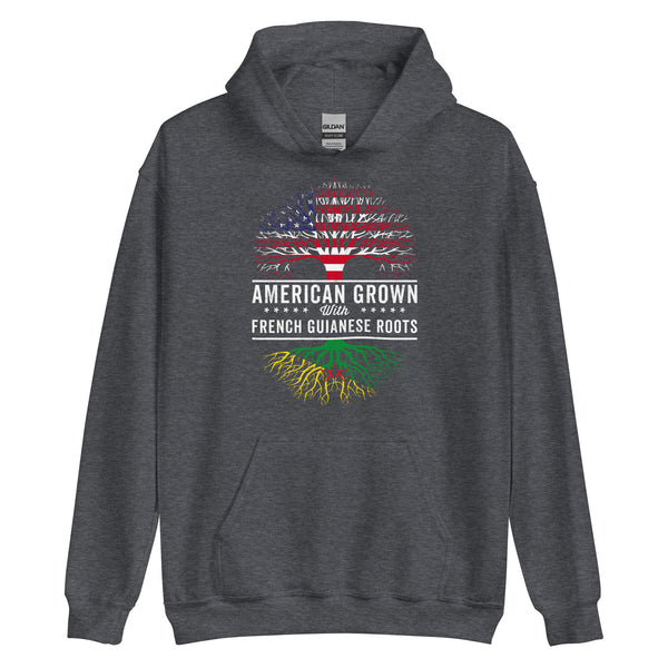 American Grown French Guianese Roots Flag Hoodie