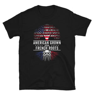 American Grown French Roots Flag T-Shirt