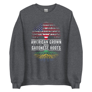 American Grown Gabonese Roots Flag Sweatshirt