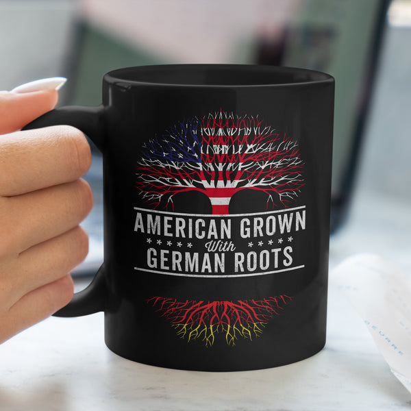 American Grown German Roots Flag Mug