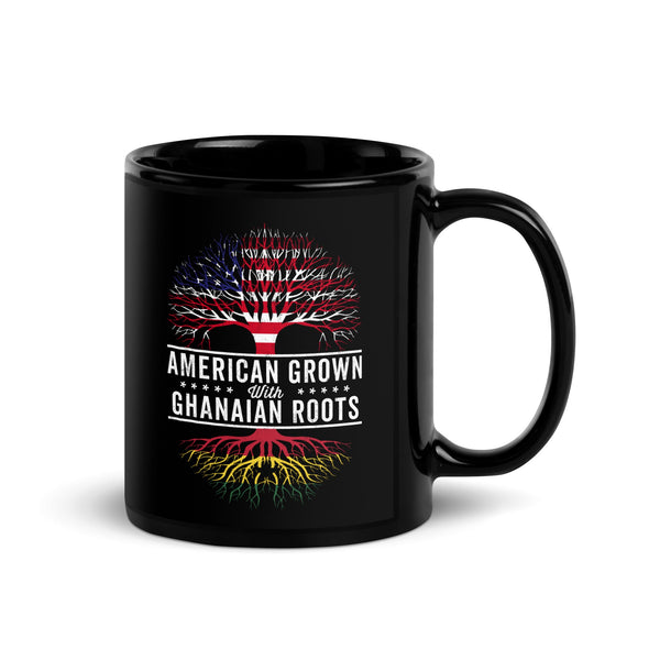 American Grown Ghanaian Roots Flag Mug