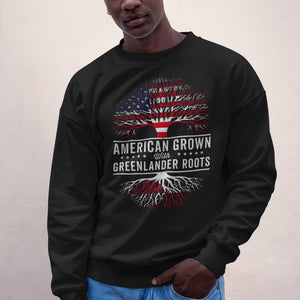 American Grown Greenlander Roots Flag Sweatshirt