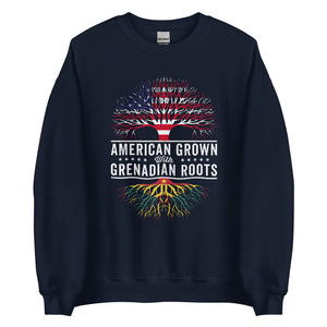 American Grown Grenadian Roots Flag Sweatshirt