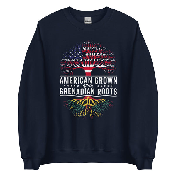 American Grown Grenadian Roots Flag Sweatshirt