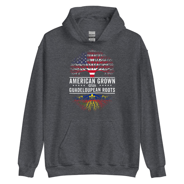 American Grown Guadeloupean Roots Flag Hoodie