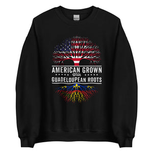 American Grown Guadeloupean Roots Flag Sweatshirt