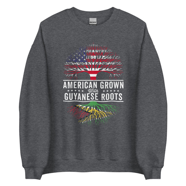 American Grown Guyanese Roots Flag Sweatshirt