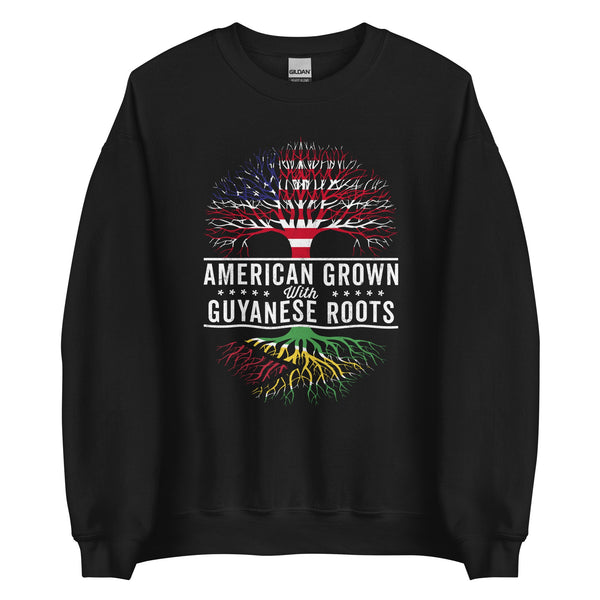 American Grown Guyanese Roots Flag Sweatshirt