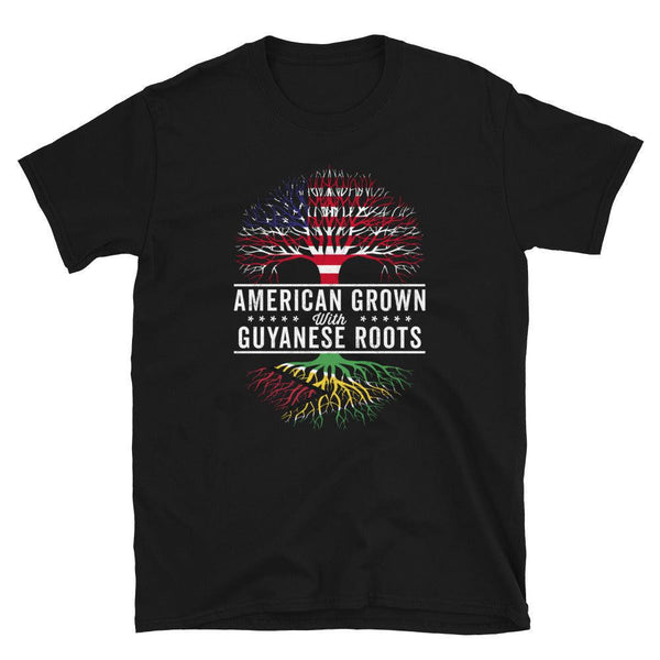 American Grown Guyanese Roots Flag T-Shirt