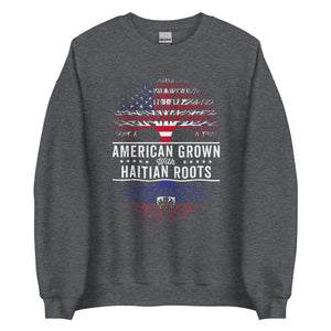 American Grown Haitian Roots Flag Sweatshirt