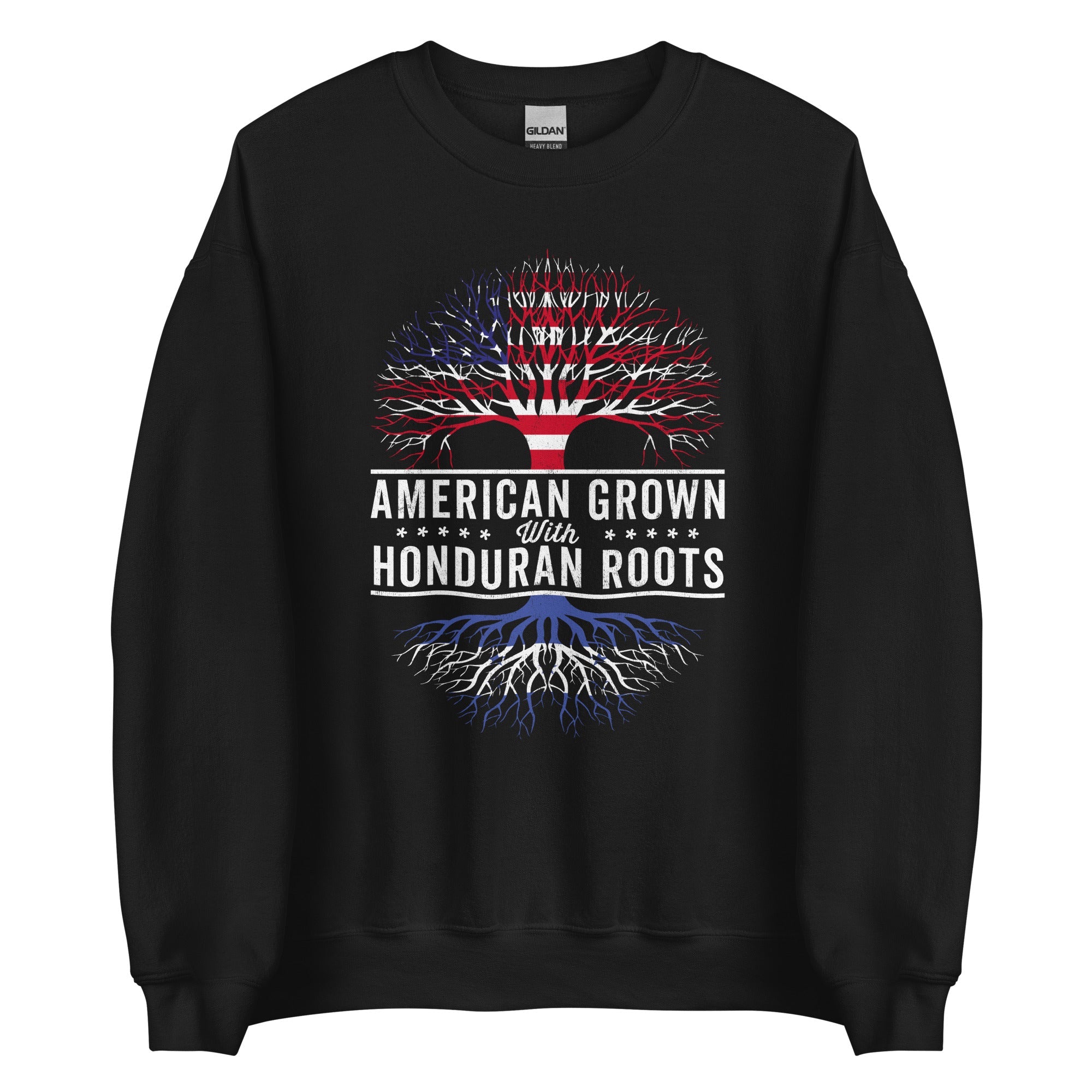 American Grown Honduran Roots Flag Sweatshirt