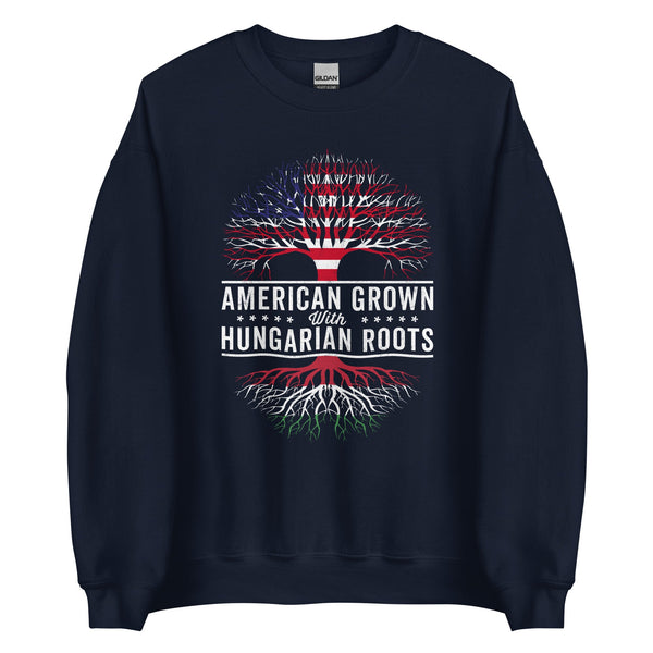 American Grown Hungarian Roots Flag Sweatshirt
