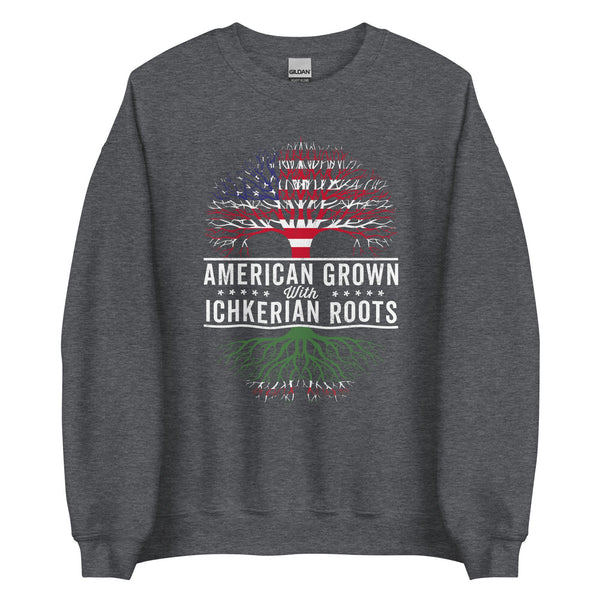 American Grown Ichkerian Roots Flag Sweatshirt